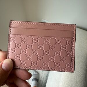 Gucci Microguccissima Pattern Leather Card Holder